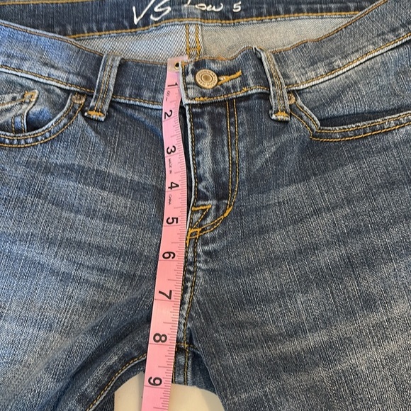 VS Victoria Secret Low Rise 5 Denim Blue Jeans Wmn’s Sz 6 - Picture 10 of 10